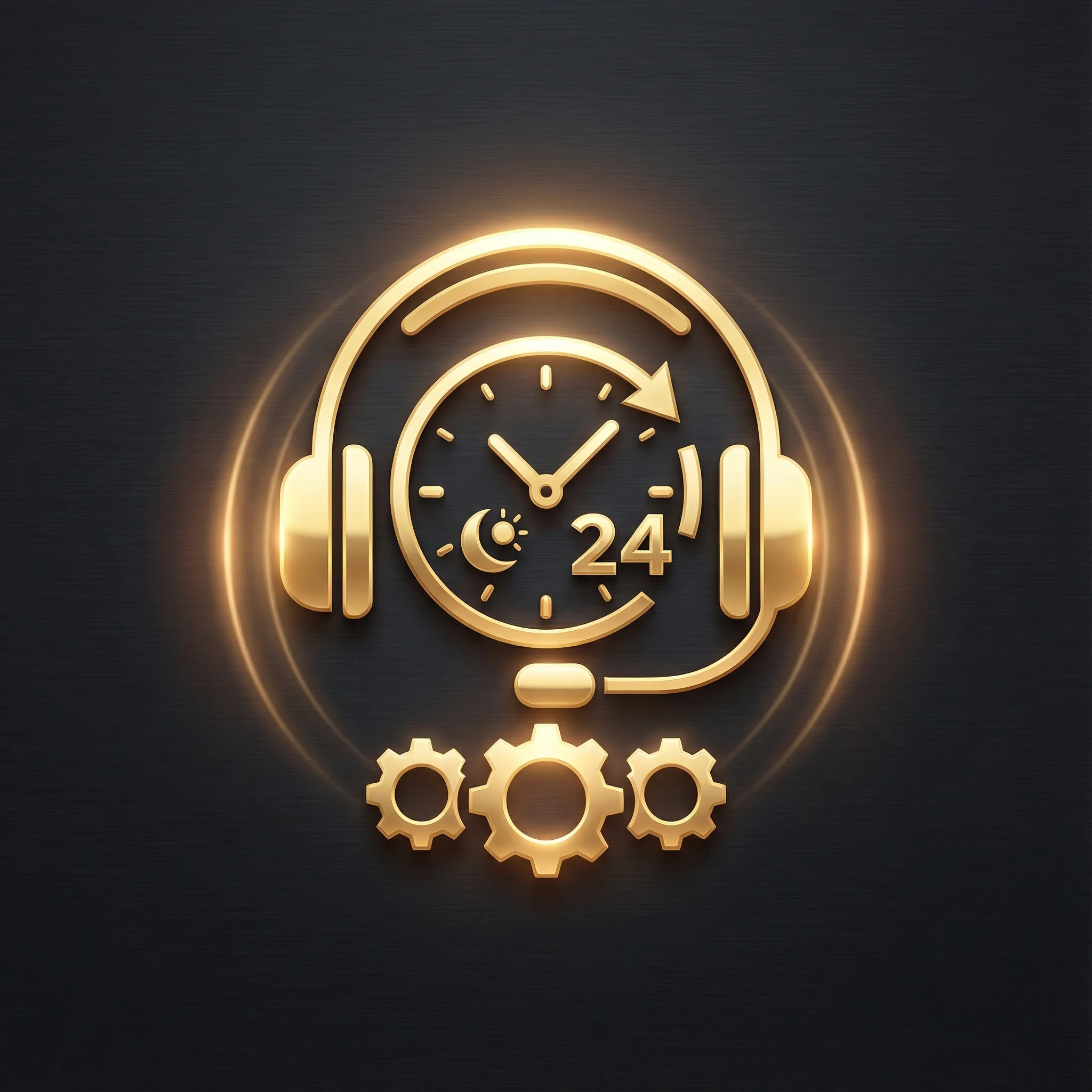 Ícone de suporte ao cliente 24 horas do ktobet